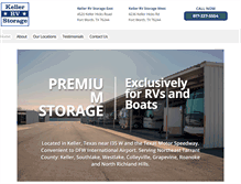 Tablet Screenshot of kellerrvstorage.com